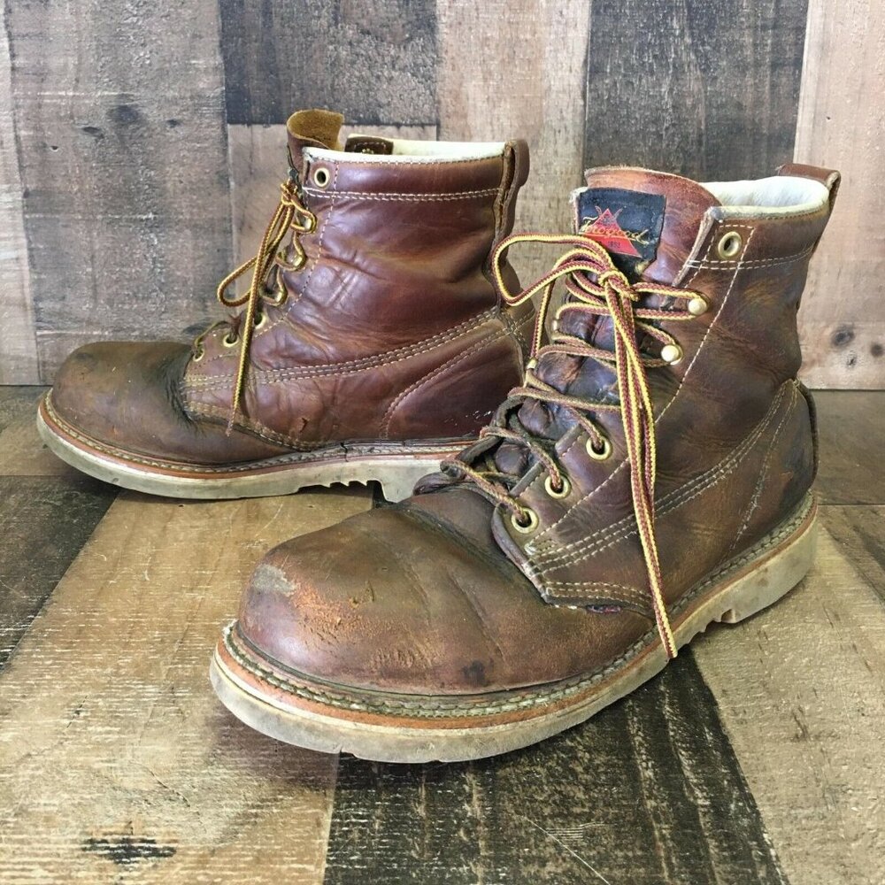 Thorogood 804-4374 Steel Round Toe Work Boots Mens 8 D